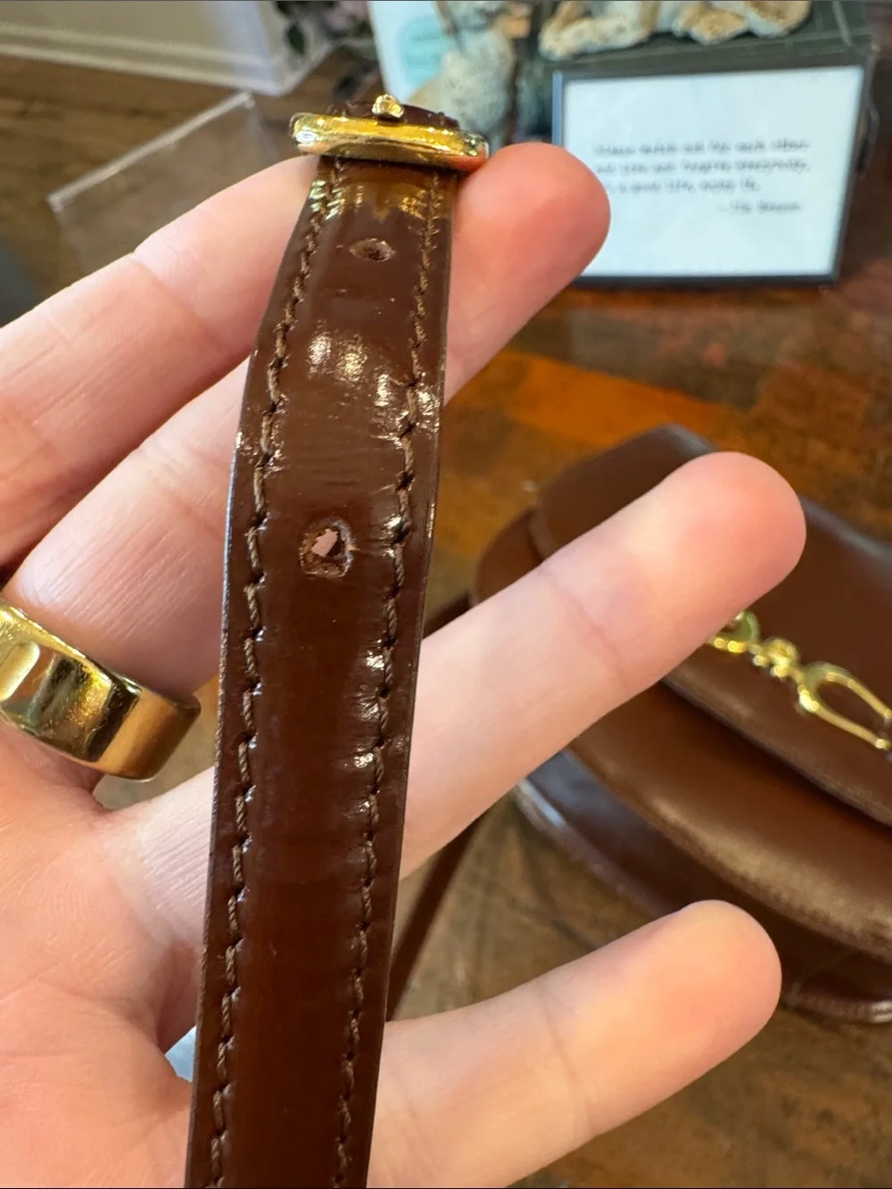 Etienne Aigner sleek brown